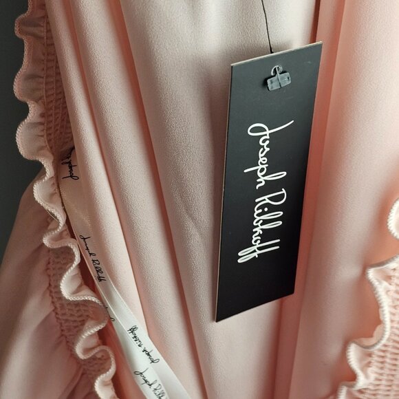 Joseph Ribkoff NWT Light Pink Off Shoulder Blouse w/ Floral Lace Sz 6 - Picture 8 of 11